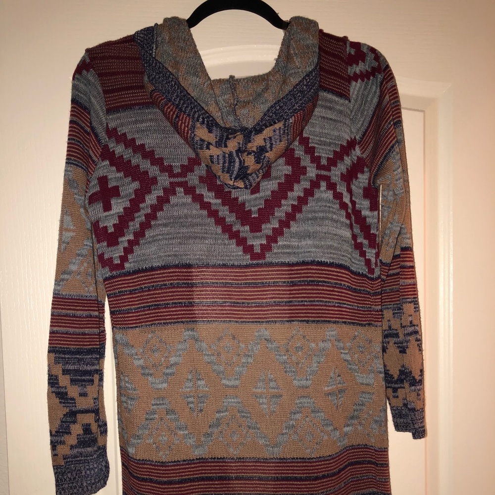 NWOT knee length multi color sweater